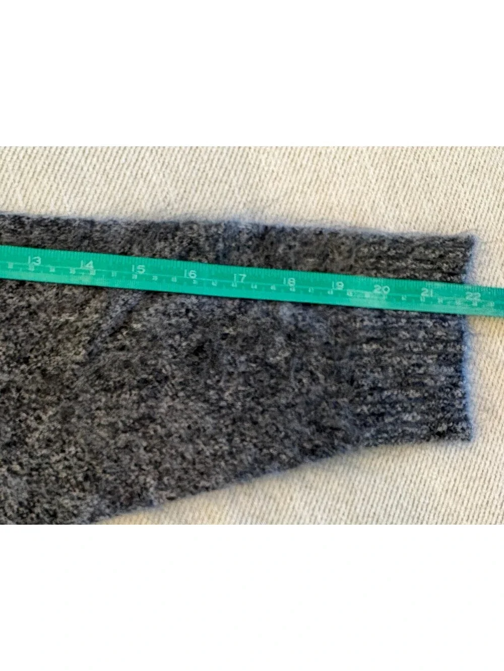 J.Crew Brushed Cashmere Marled Sweater Charcoal Grey NWT M